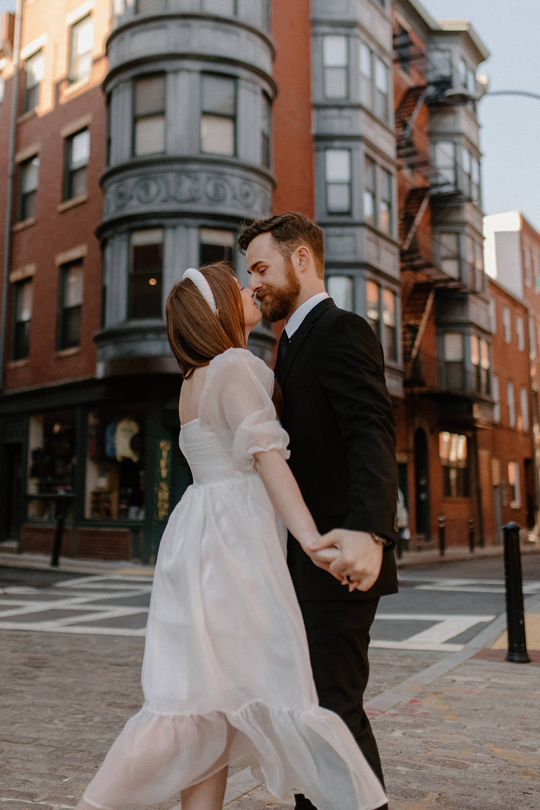 A downtown wedding In Boston