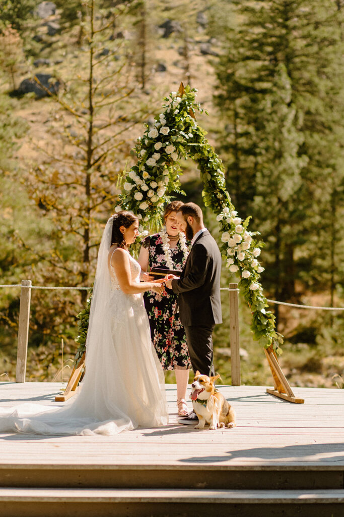 The Sleeping Lady Resort venue in Washington with beautiful decor and forest vibes