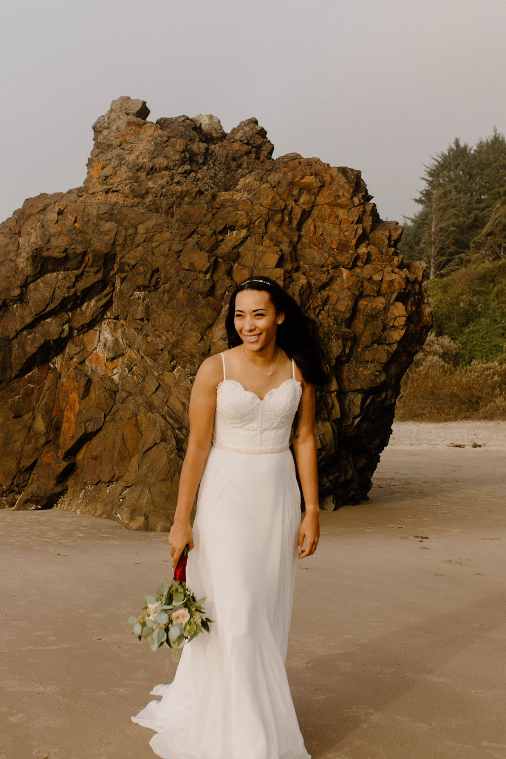Oregon Coast elopement at Cannon Beach