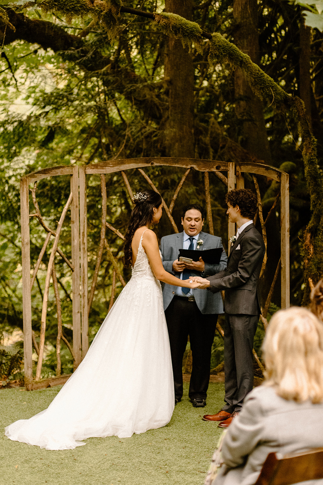 A Fun Intimate Wedding Day at Treehouse Point in Fall City Washington With Elegant Wedding Decor