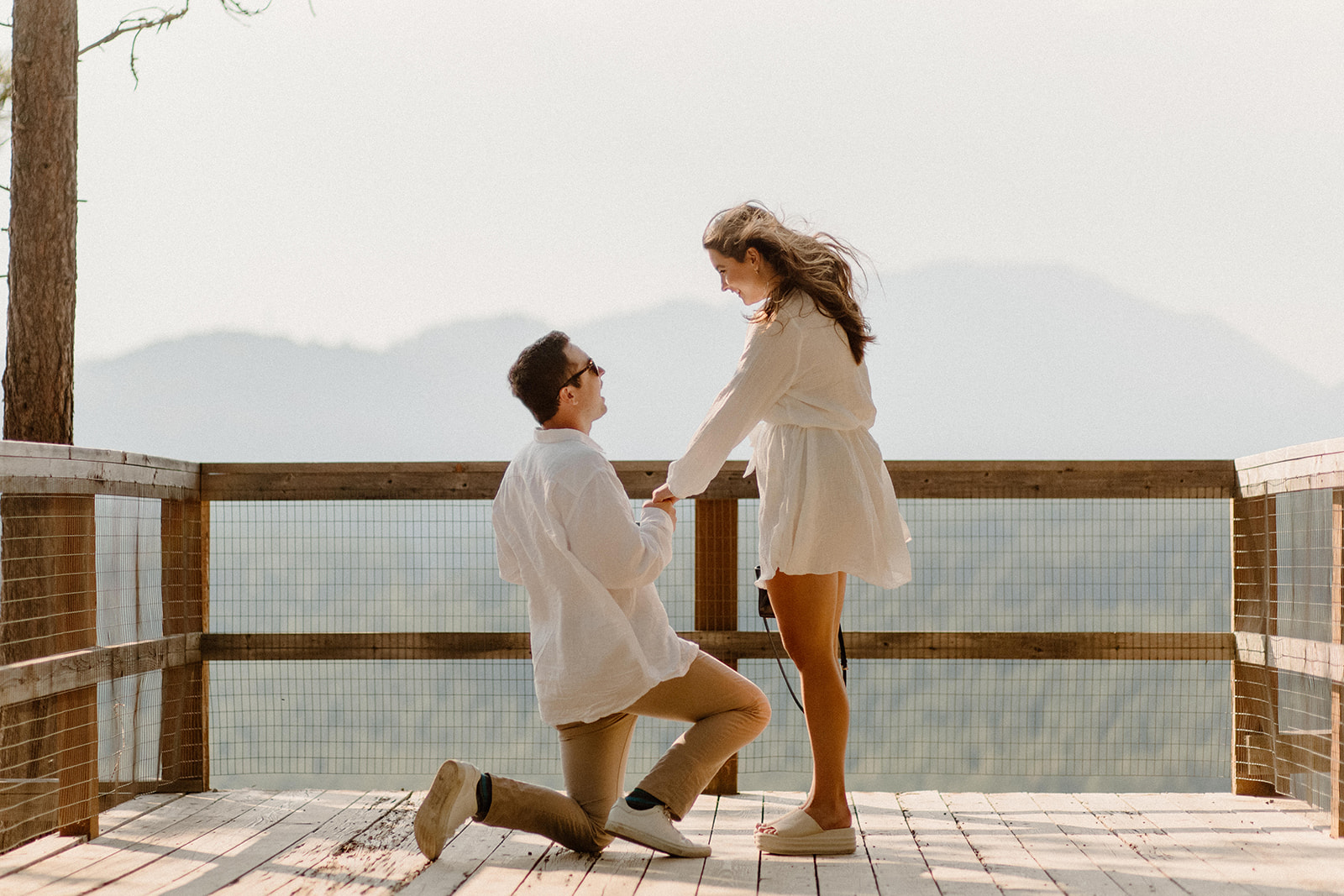 Surprise proposal photoshoot at Suncadia Resort