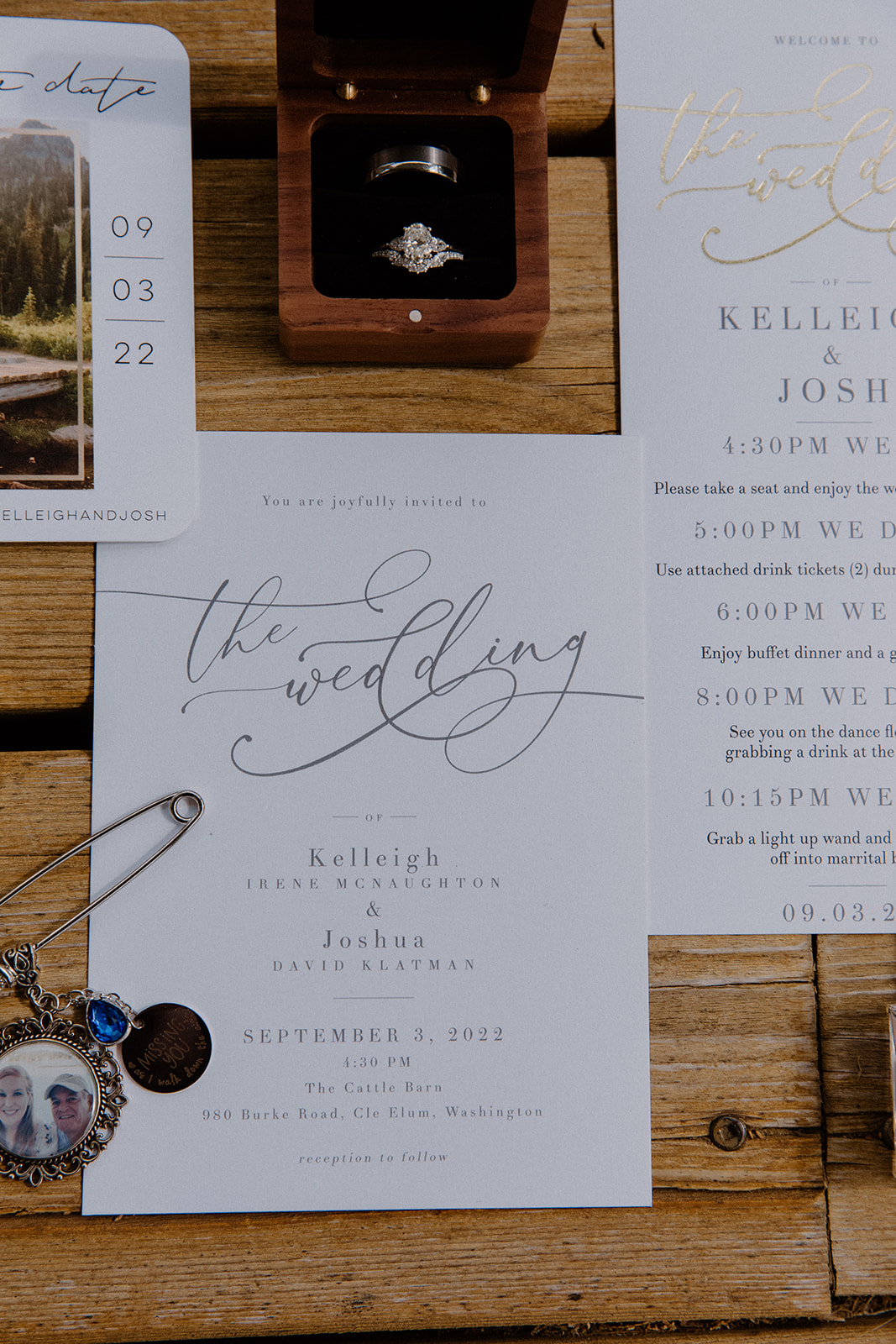 Outdoor Wedding Day detail photos captured by PNW Wedding Photographer