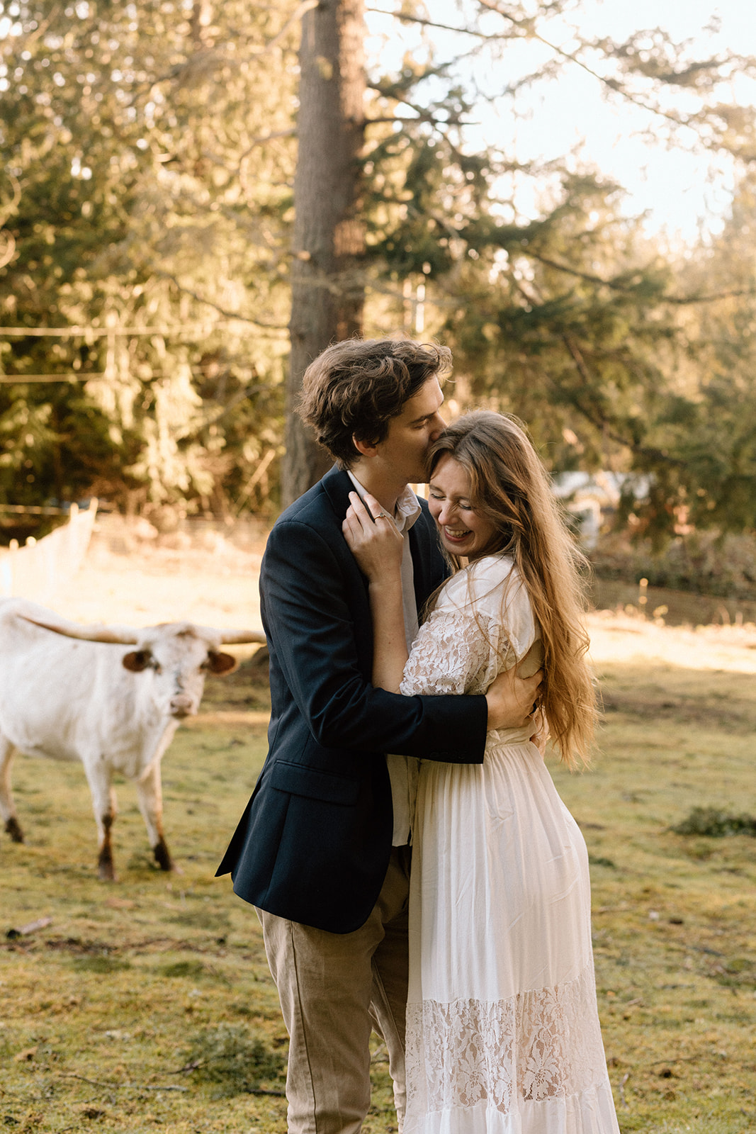 Golden Hour PNW Engagement Photos in Seattle