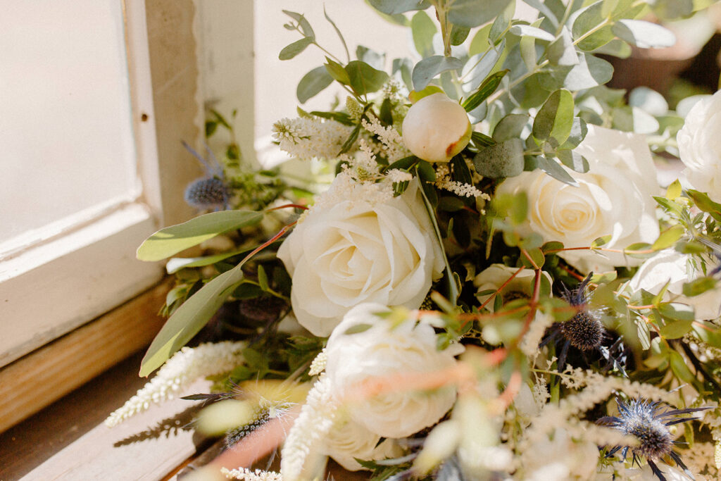 A beautiful wedding bouquet with preservations.
