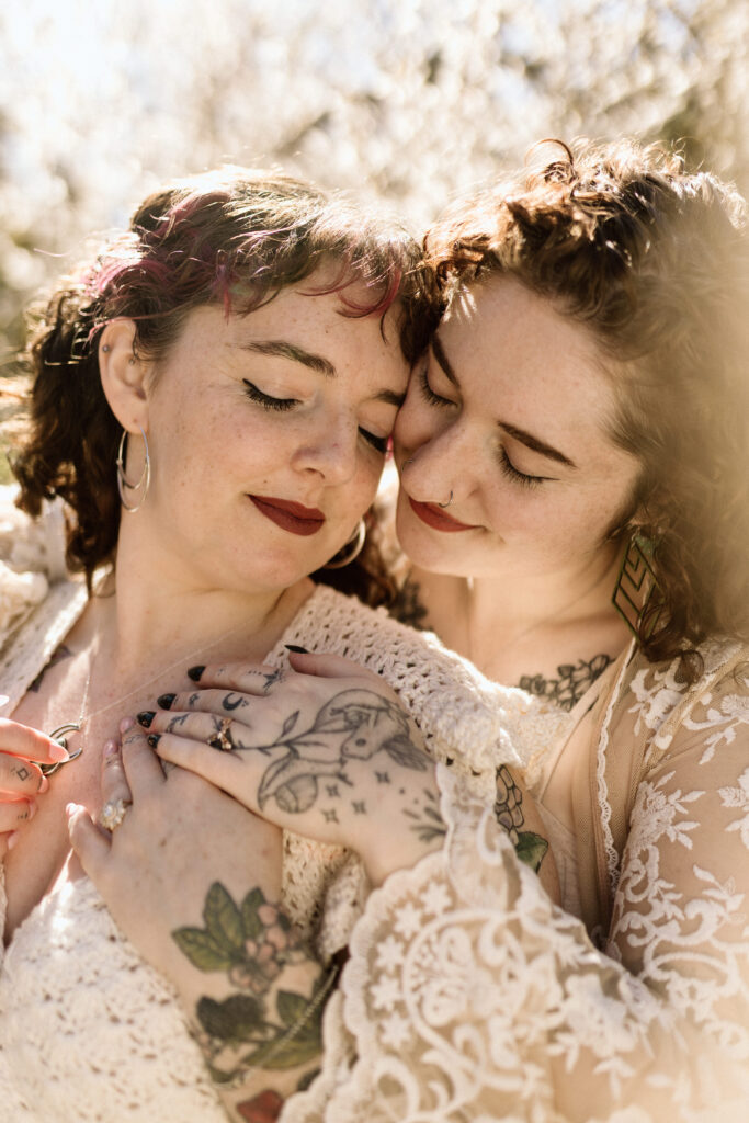 engagement photoshoot of lesbian couple.