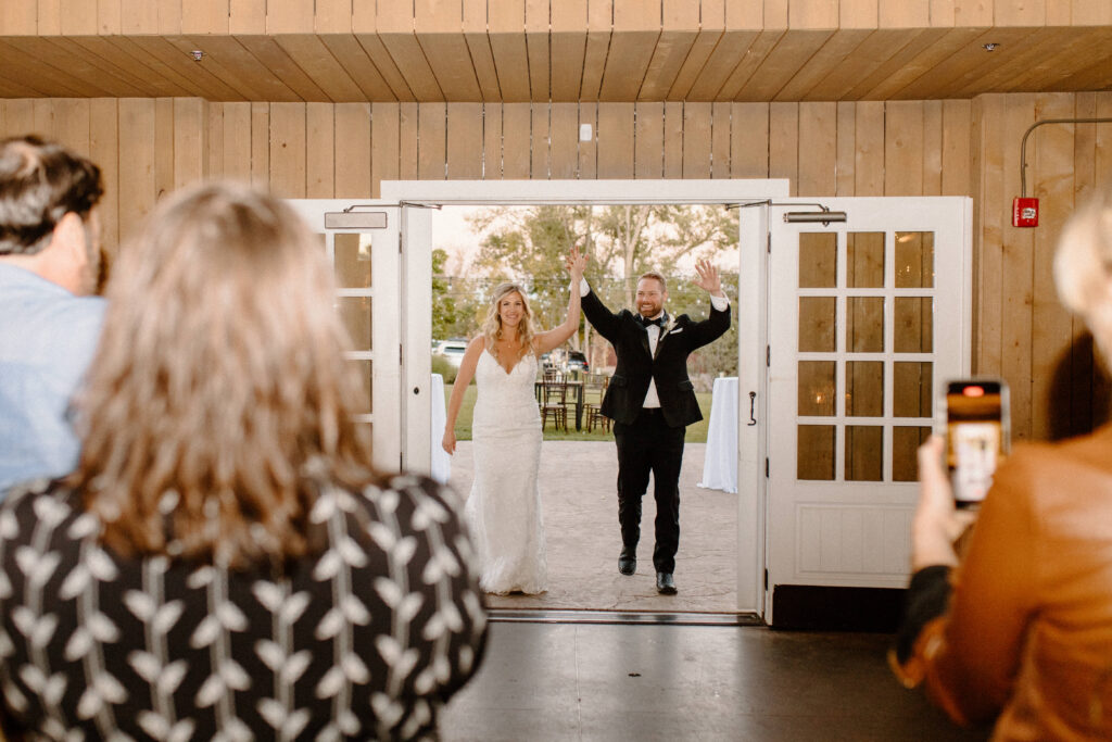 bride and groom grand entrance