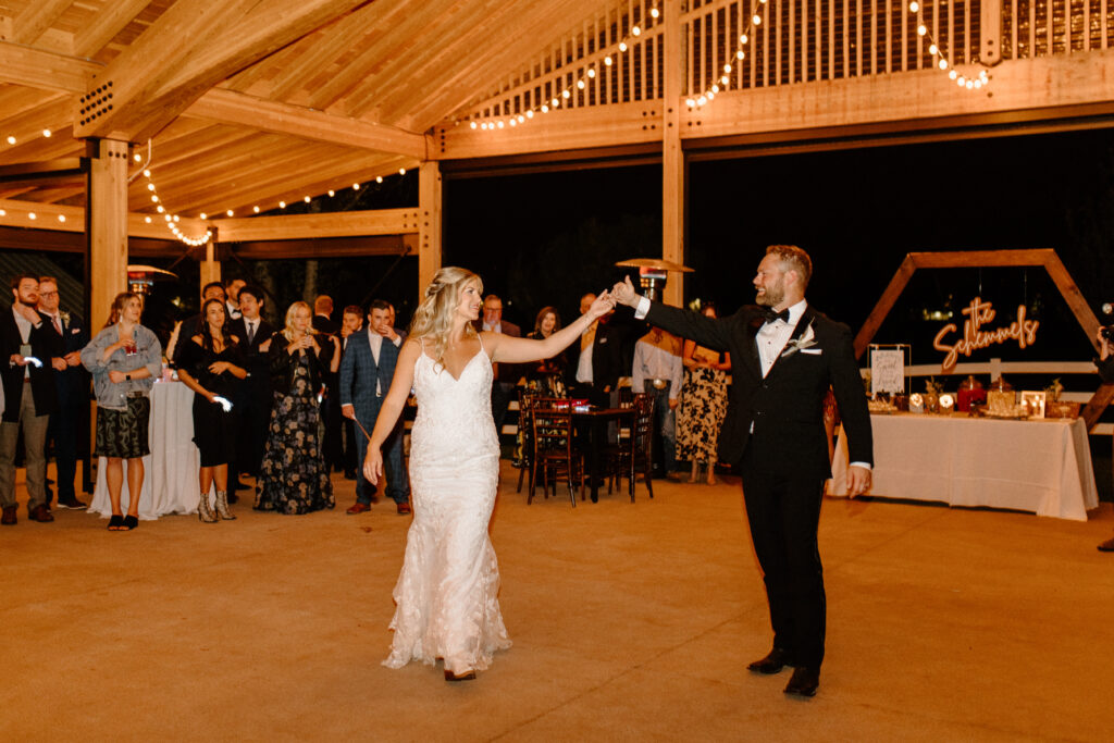 Country Colorado wedding first dance