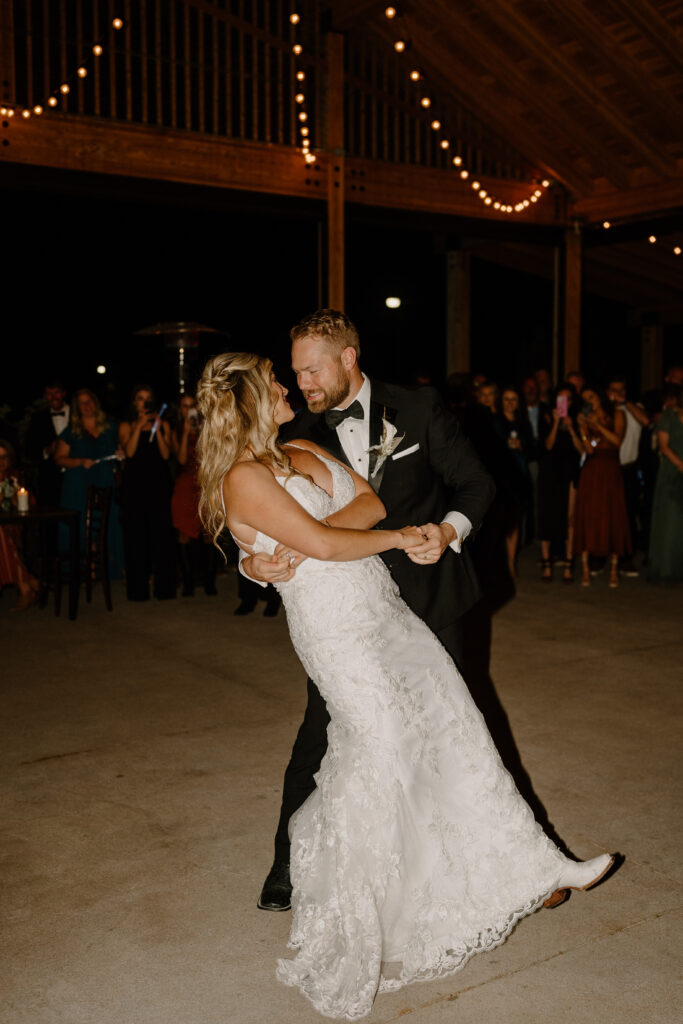 Country Colorado wedding first dance