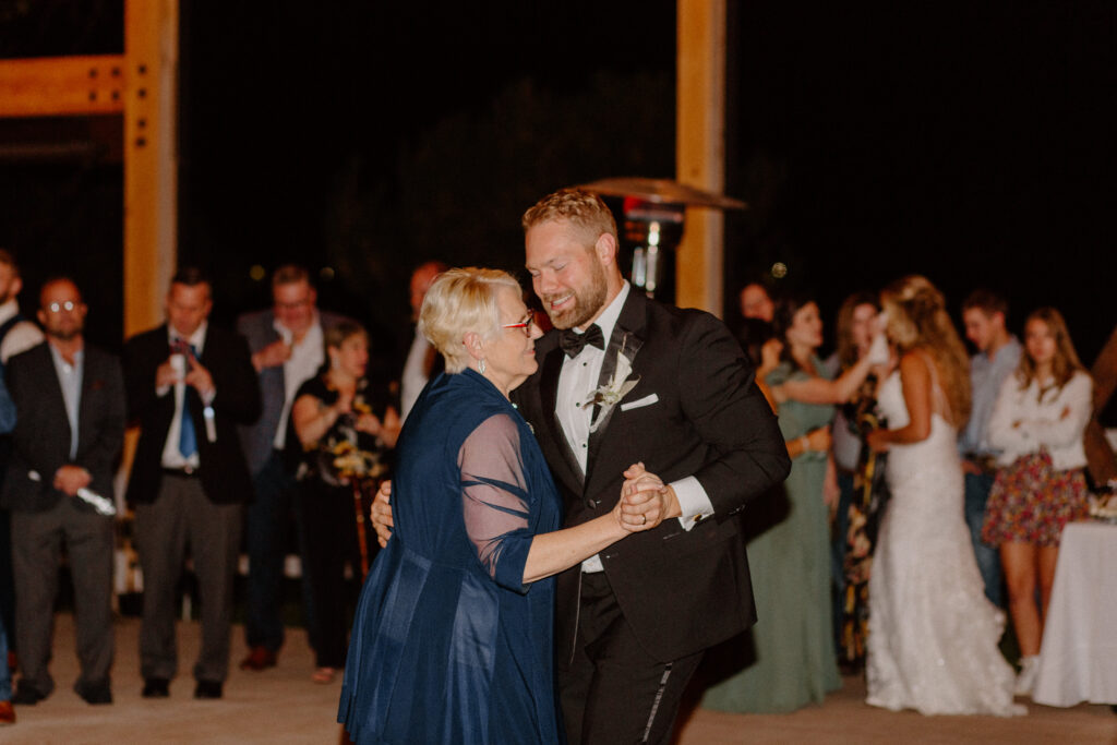 groom and grandma wedding dance