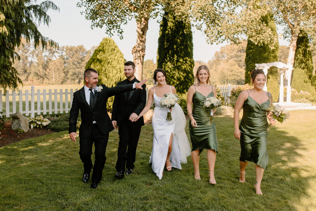 wedding party portrait