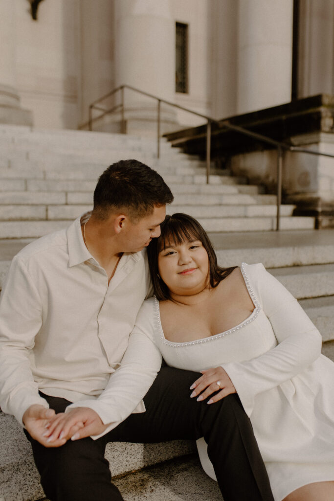 classy engagement photos