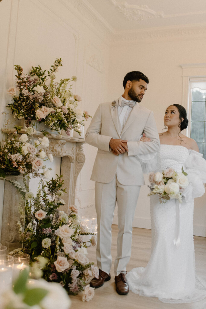 romantic rainy elopement photoshoot