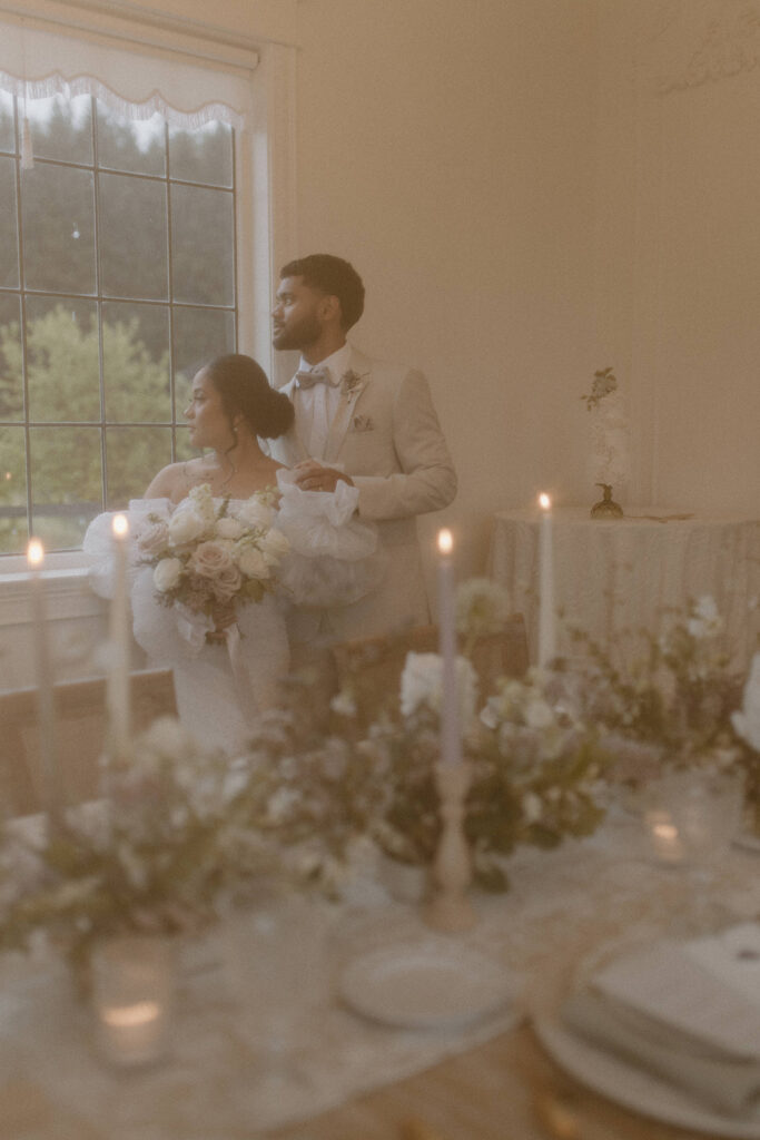 romantic rainy elopement photoshoot