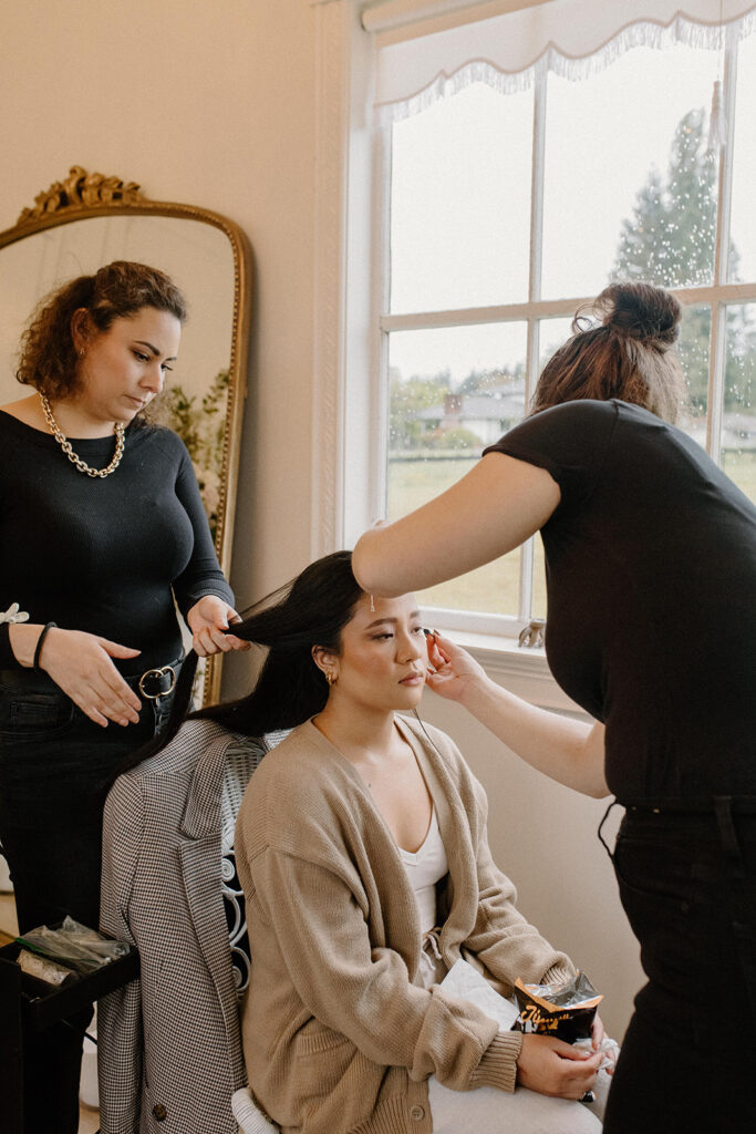 bride hair and makeup