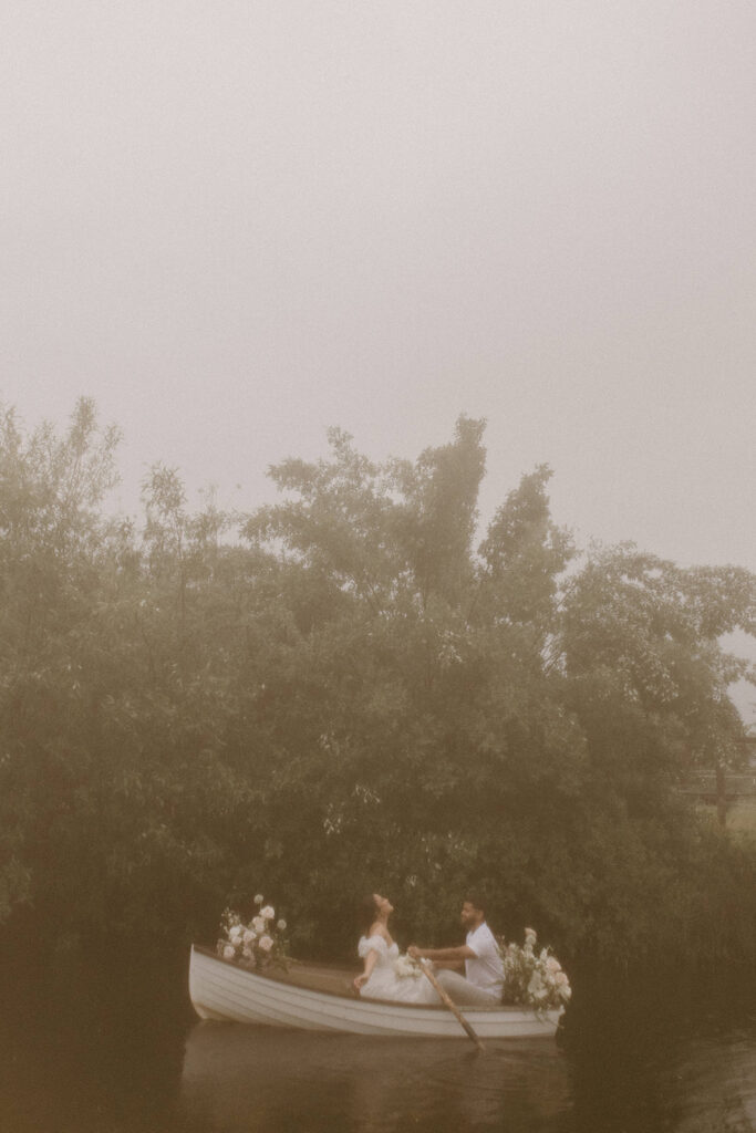 romantic rainy elopement photoshoot