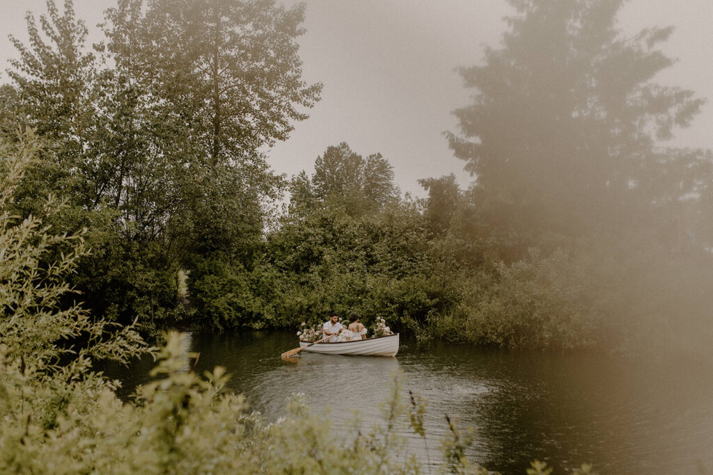 romantic rainy elopement photoshoot