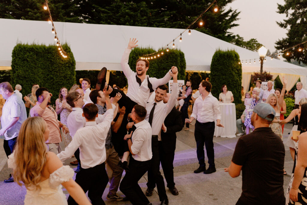 Laurel Creek Manor Garden Wedding Venue reception dancing