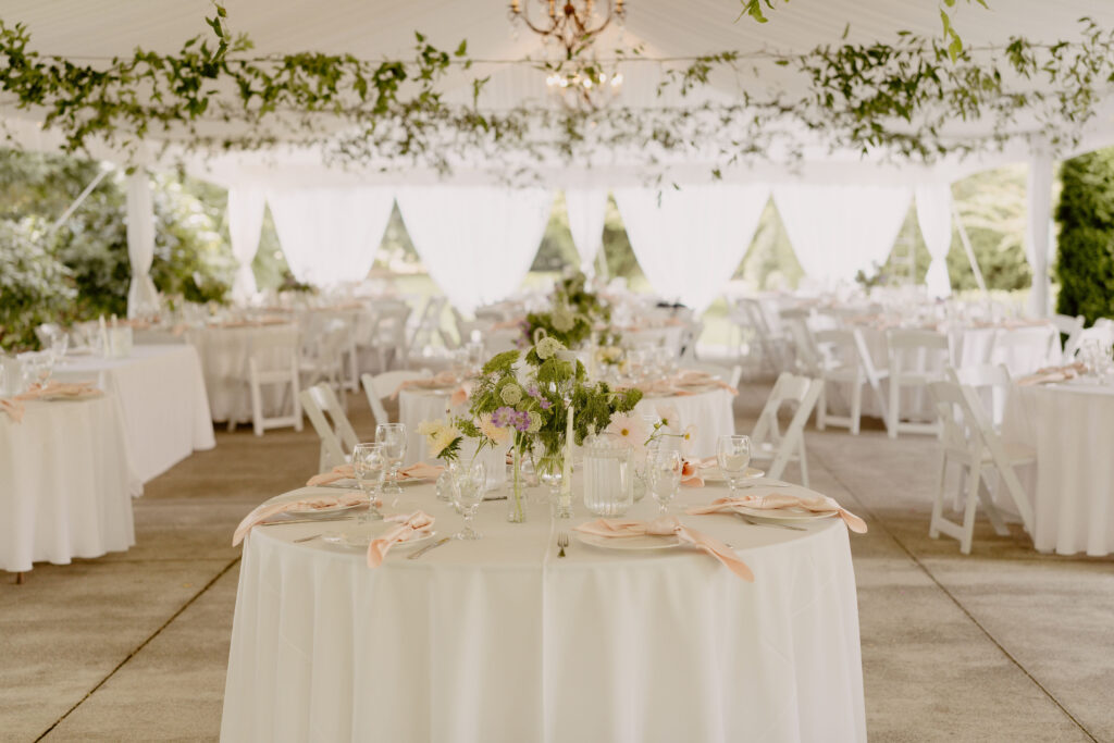 Laurel Creek Manor Garden Wedding Venue table scape