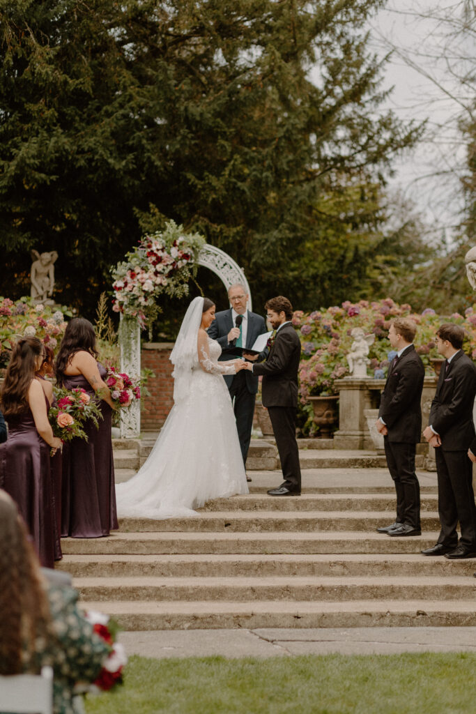 Thornewood Castle Garden Wedding Venue ceremony