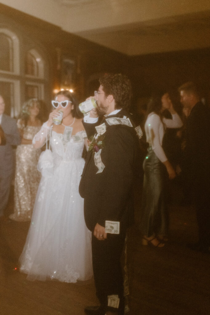 Thornewood Castle Garden Wedding Venue money dance