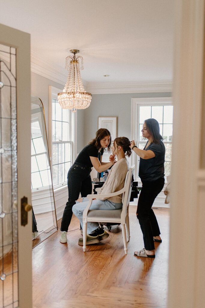 Fox Hollow Garden Wedding Venue getting ready