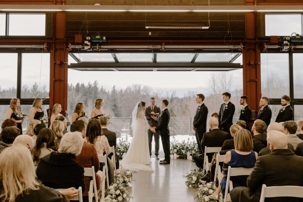 Snowy Winter Wedding at the Olsen Mansion