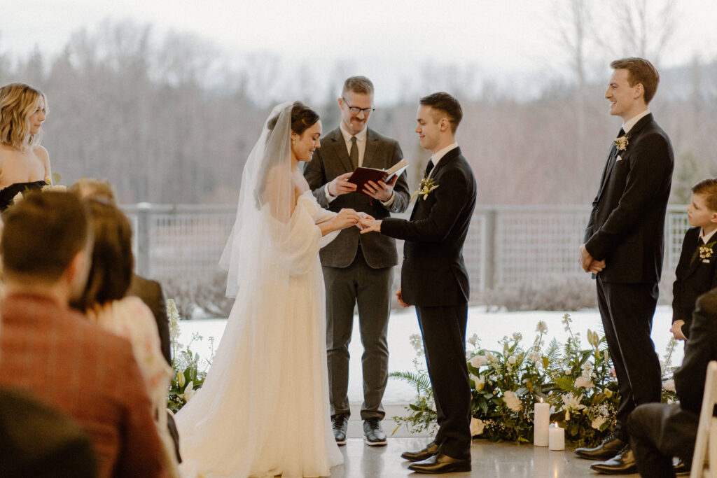 Snowy Winter Wedding at the Olsen Mansion