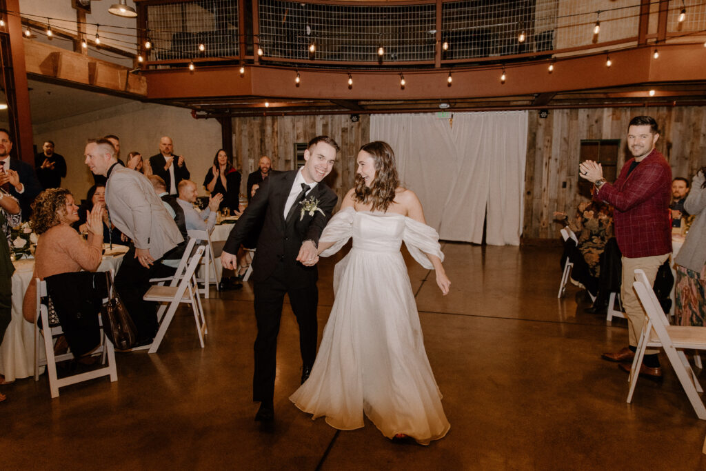 winter Wedding reception at the Olsen Mansion