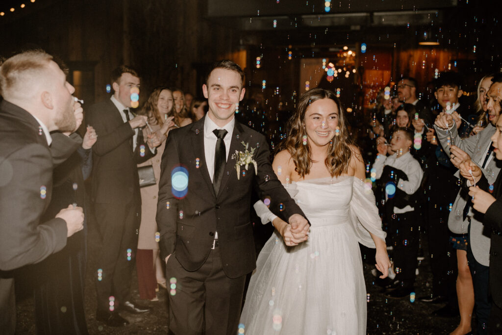 winter Wedding reception at the Olsen Mansion