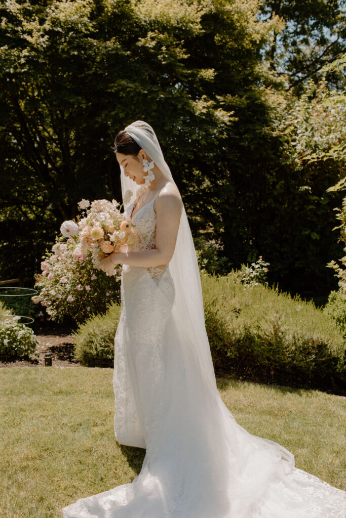 Bride garden portraits 