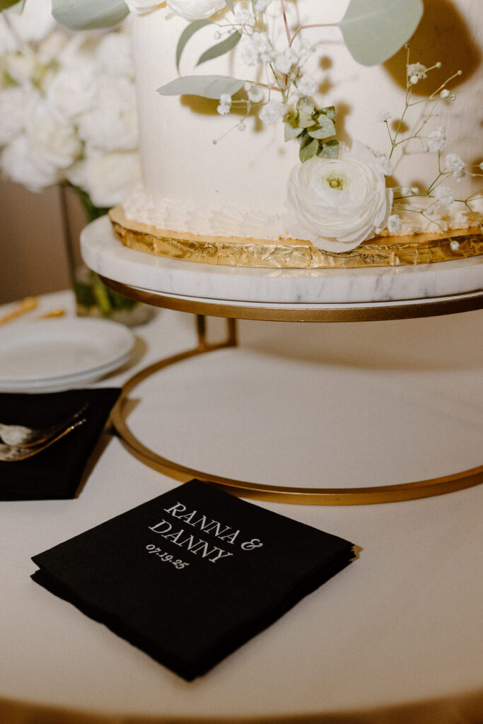 Wedding cake details 