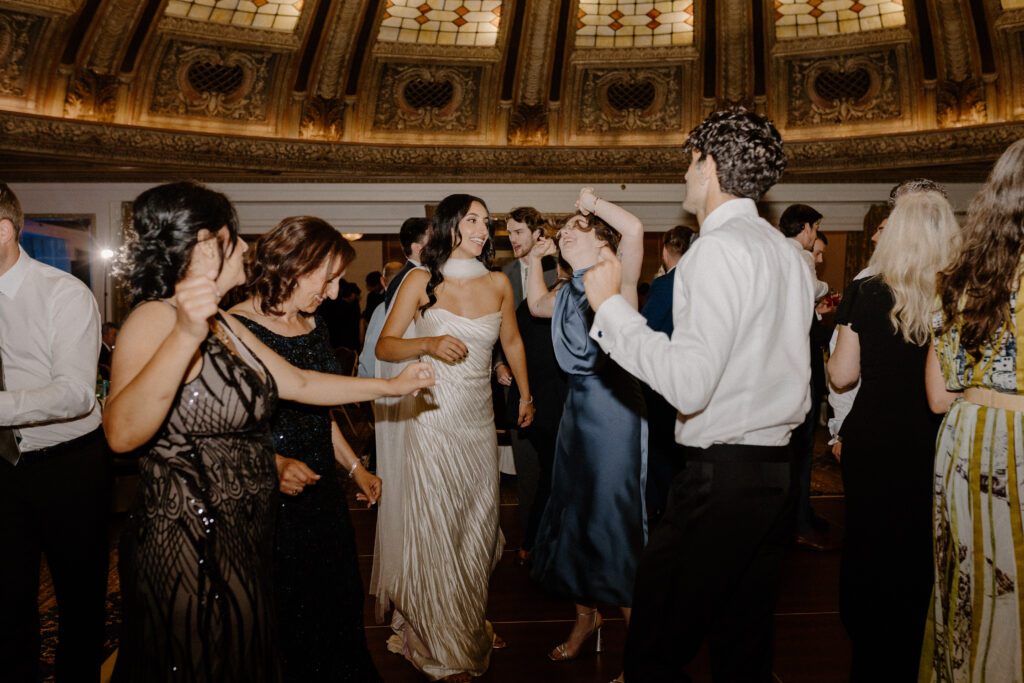 ballroom wedding reception at the Arctic Club