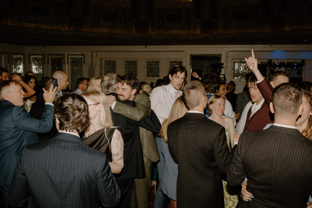 ballroom wedding reception at the Arctic Club