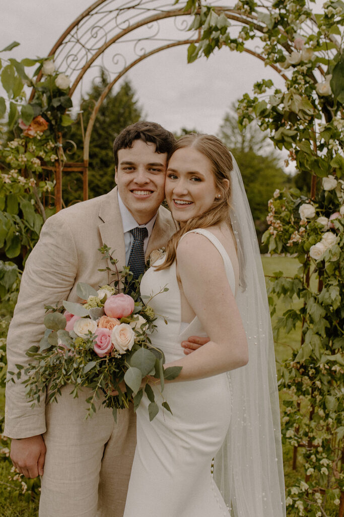 Jardin De Sol Garden Wedding Venue bride and groom portrait