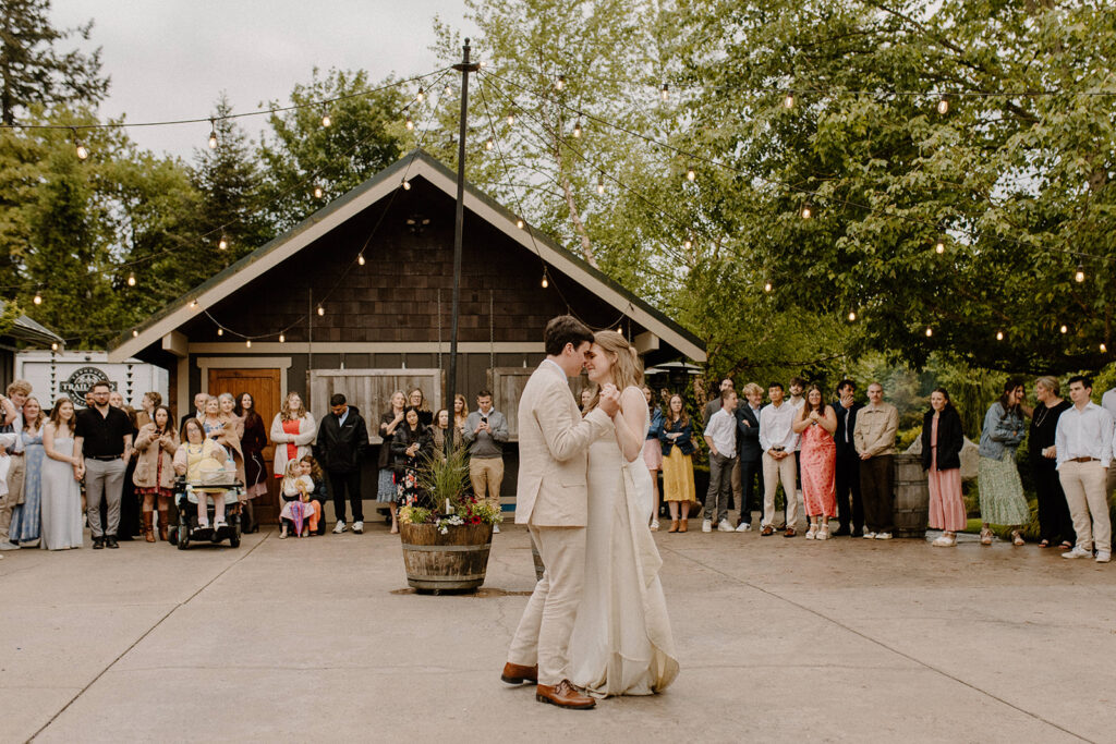Jardin De Sol Garden Wedding Venue first dance