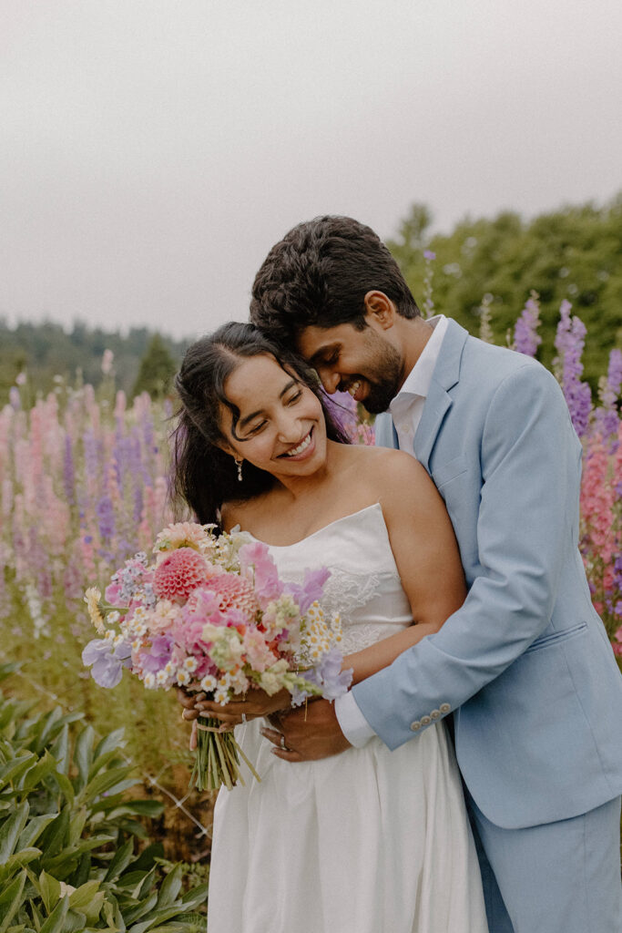 Pine Creek Nursery Garden Wedding Venue Bride and Groom Portraits 