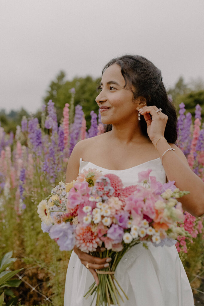 Pine Creek Nursery Garden Wedding Venue Bride and Groom Portraits 