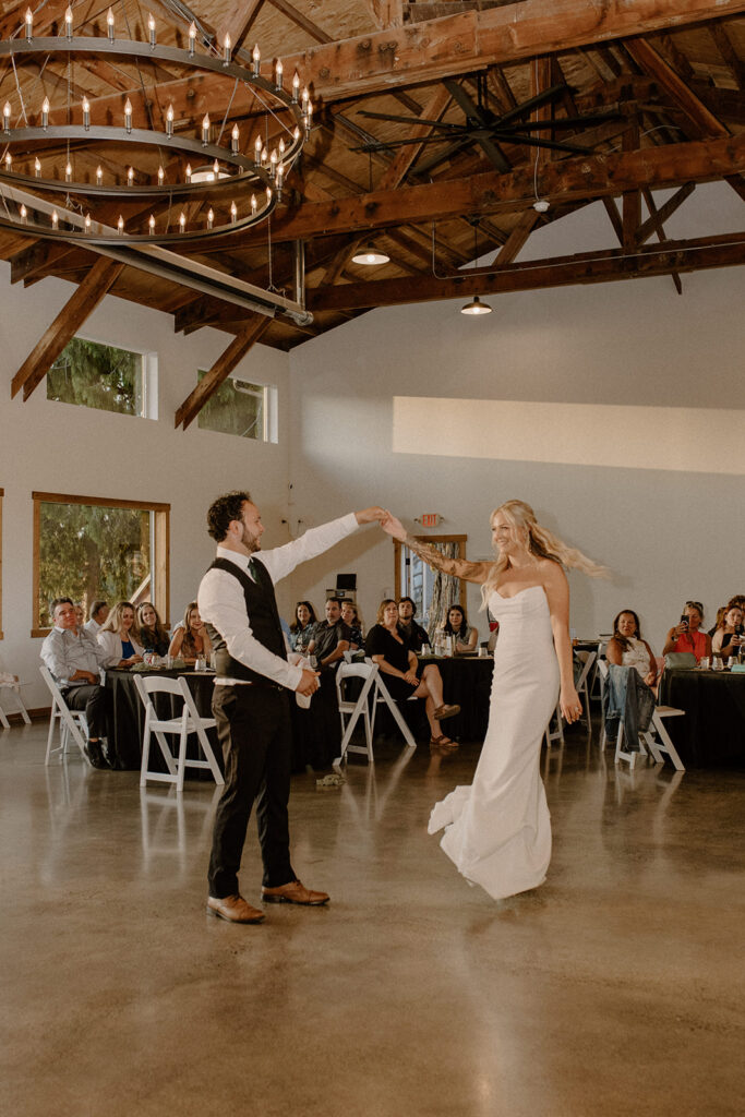 Machais Meadows Wedding Reception first dance
