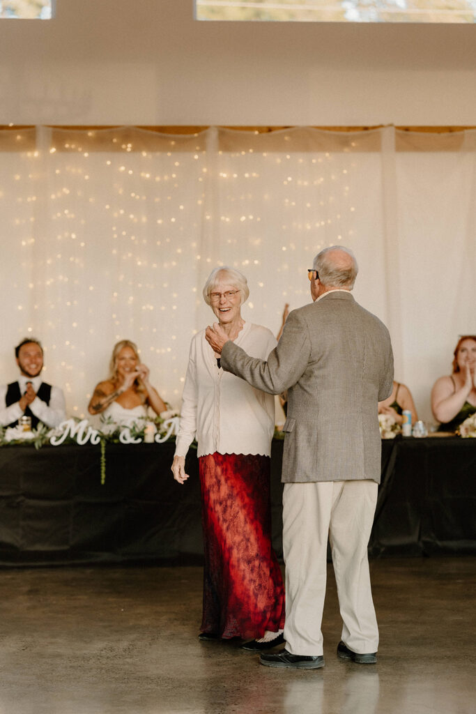 Machais Meadows Wedding Reception first dance