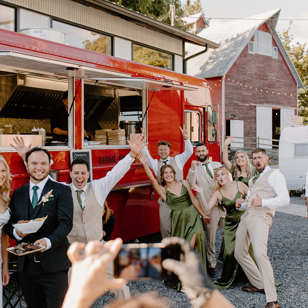 Machais Meadows Wedding Reception food truck
